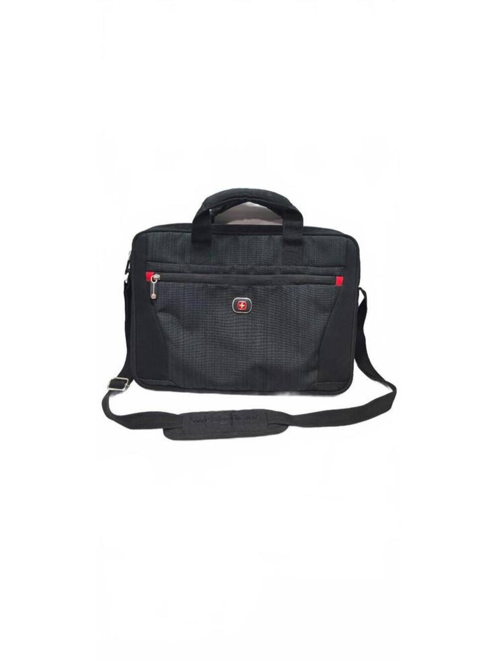 SwissGear Black Laptop Briefcase with Shoulder Strap